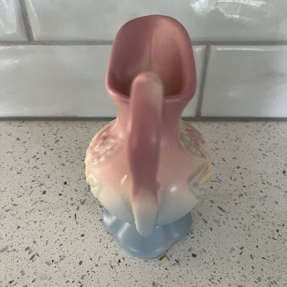 Vintage Hull Pottery  Miniature Ewer Pitcher 5 Inches Magnolia Yellow Pink Blue - Picture 4 of 7